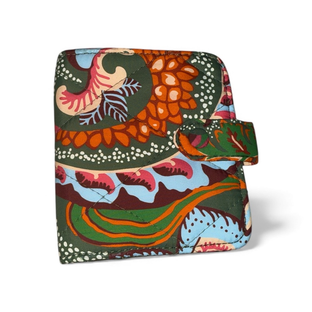 Olive Green Floral Women's Card Holder